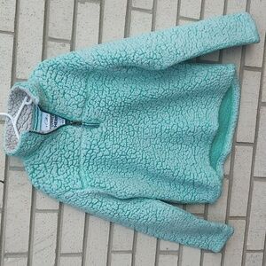 Warm Light Blue Sherpa Pullover